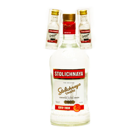 Stoli Vodka Double Pack Bottle Hitchhiker