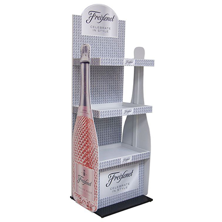 Cardboard Bottle Display Stand