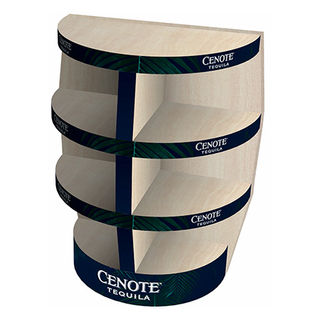 Tequila Barrel Shelf Display