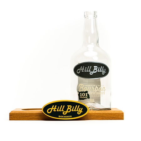 Wood Liquor Bottle Display