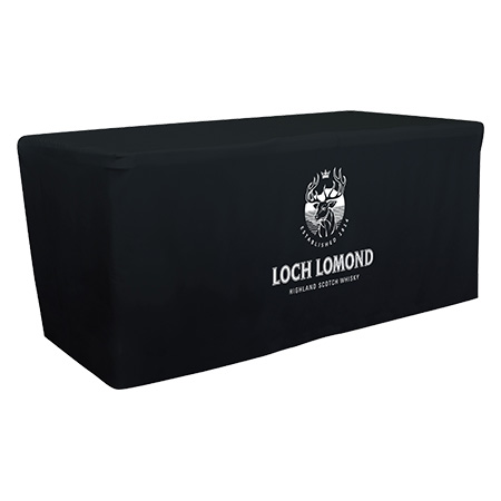 Branded Black Tablecloth