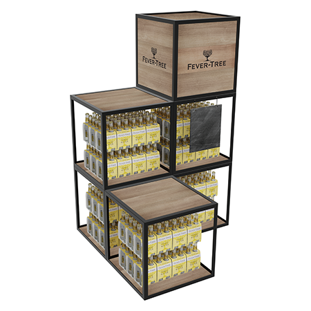 Wooden Modular Cube Display