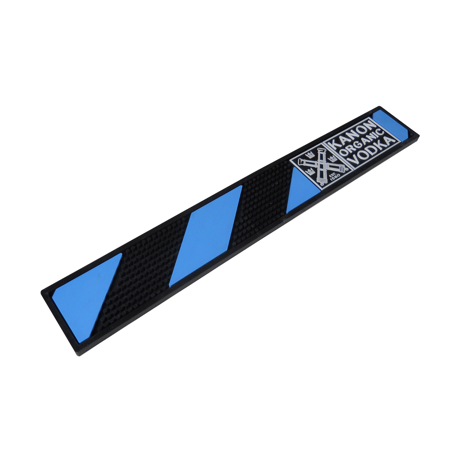 Custom Striped Bar Rail Mat