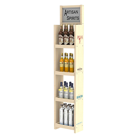 Birch Wood Beverage Dsplay