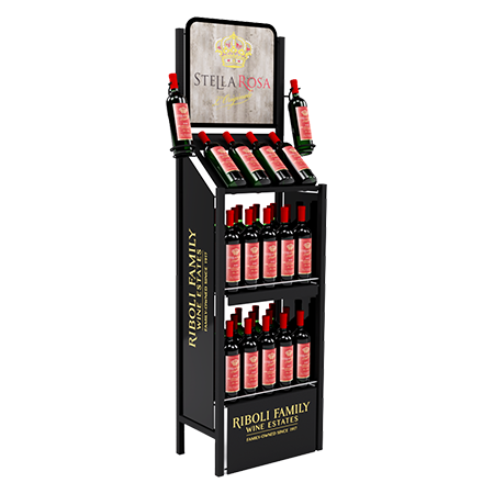 Metal Wine Rack Display
